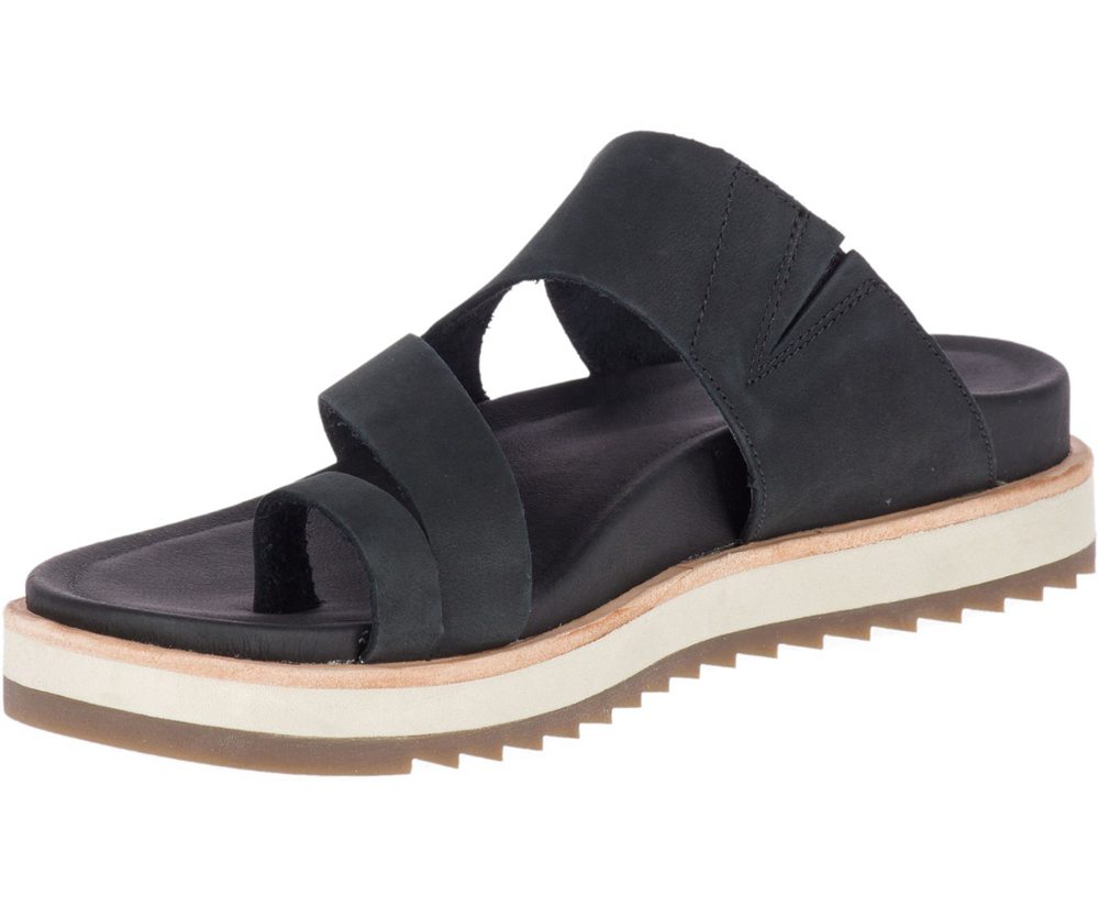 Merrell Sandals Black - Juno Wrap - Womens 25UDGAVOR